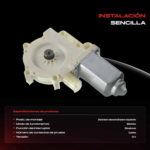 Motor elevalunas 67628360512 compatible con Serie 5 E39 y Mini Cooper 4
