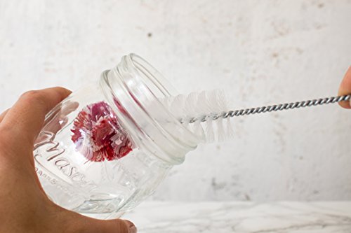 aquabook Flaschenbürste Bottle Brush dünn und lang | Reinigungsbürste, Gläserbürste, Reagenzglas Bürste, Tassenbürste… – Bild 6