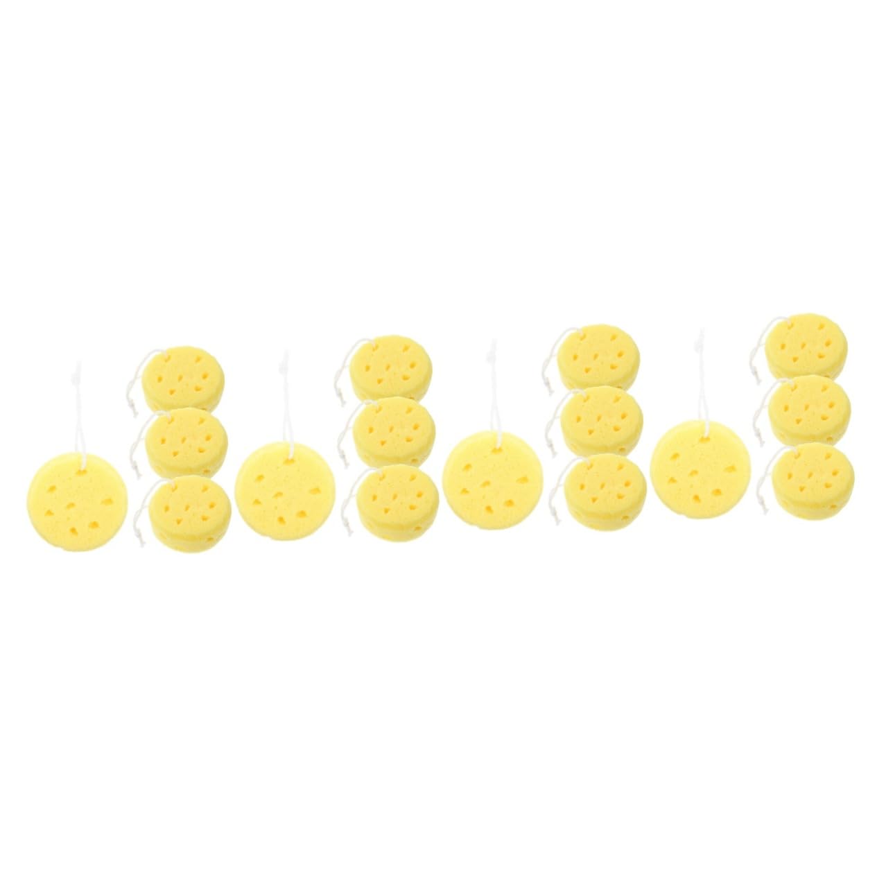 Beavorty 16piezas Esponjas De Baño Naturales Para Suaves y Exfoliantes Para Cuidado Personal y Fiestas