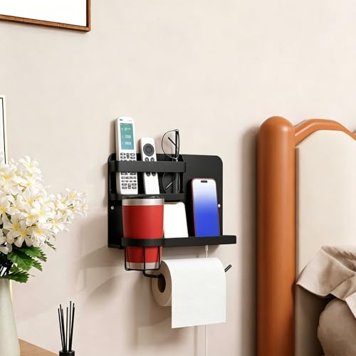 Étagère de chevet en acier carbone ventilée table de nuit compacte - 8