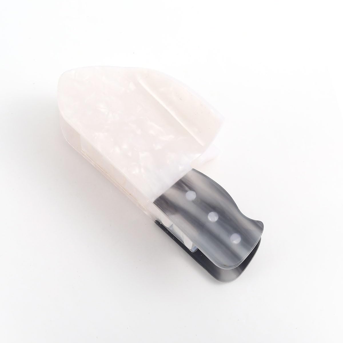 Funny Large Acetate Hair Claw Personalized Hair Clip for Women White Custom Big Effing Clip® Personalized Hair Claw ‐ Emi Jay main image 4