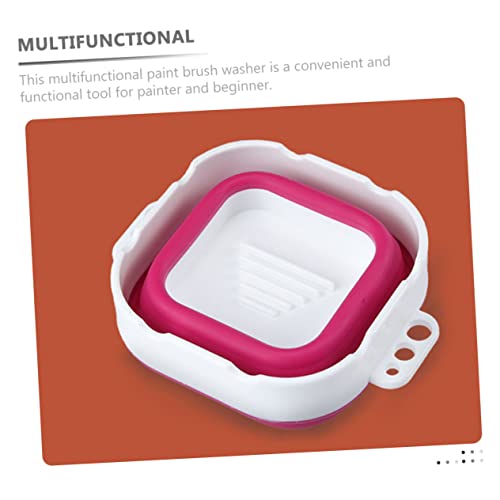 Betooky Folding Pencil Holder Foldable Tub Folding Bathtub Braces Cleaner Watercolor Paint Brush Basin Paint Brush Tub Collapsible Paint Brush Cup Brush Washer Paint Brushes Basins Washer #TOP4