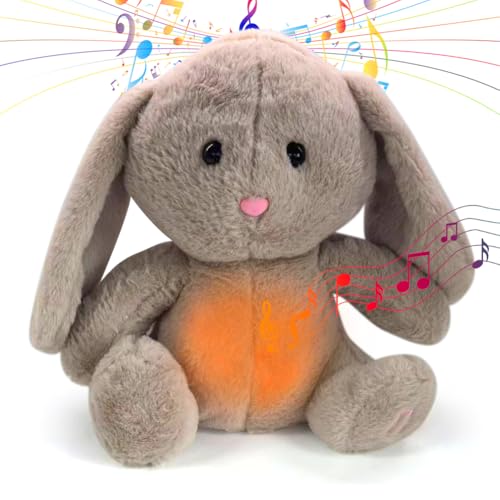 DASIAUTOEM Schlummer Kuscheltier, Schlummer Kaninchen mit Atembewegung und Musik, Schlummer Kaninchen Plüschtier mit Herzschlag, Ideales Baby Spielzeug und Weihnachten Geschenk für Kinder DASIAUTOEM Schlummer Kuscheltier, Schlummer Kaninchen mit Atembewegung und Musik, Schlummer Kaninchen Plüschtier mit Herzschlag, Ideales Baby Spielzeug und Weihnachten Geschenk für Kinder