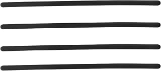Luxshiny 4pcs Flexible Cane Holder for Crutches and Rollators, Black