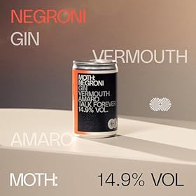 Buy MOTH Negroni Ready Mixed Cocktails – Enjoy the Perfect Blend of Gin, Amaro, and Vermouth with Punchy Floral Notes