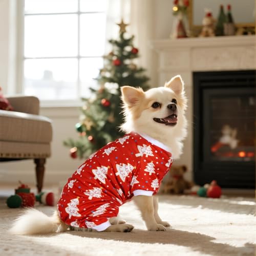 Pistha Pijama Navideño para Perros pequeños miniatura 6