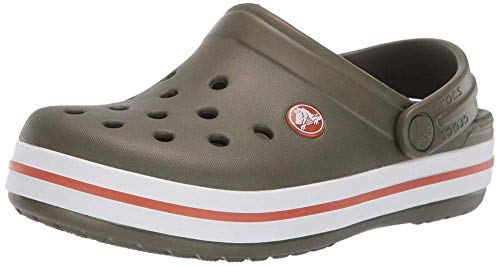 Crocs Kids' Crocband Clog, army green/burnt sienna, 12 M US Little Kid