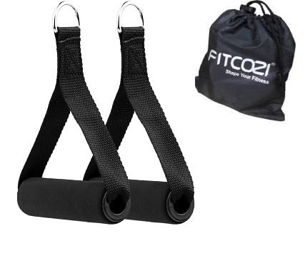 FITCOZI Nylon Resistance Bands Handles, Cable Handles Gym Equipment, Grip Attachments Great For Cable Training Pulley System Home Gym (B08PPQ1BPH) Amazon Price History, Amazon Price Tracker