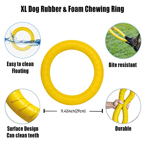 Indestructible Dog Toys Dog Chew Toy for Aggressive Chewers Flying Discs for Medium/Large Breeds Dog Training Ring,Floating Dog Ring Toys for Throwing,Catching, Flying Lightweight Dog Toy Indestructible Dog Toys Dog Chew Toy for Aggressive Chewers Flying Discs for Medium/Large Breeds Dog Training Ring,Floating Dog Ring Toys for Throwing,Catching, Flying Lightweight Dog Toy
