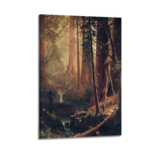 Albert Bierstadt Giant Redwood Trees poster 20x30