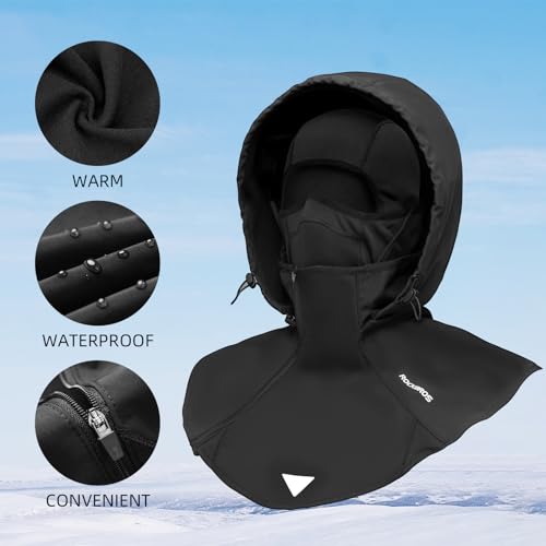 ROCKBROS Máscara Balaclava à prova de vento para inverno masculina e feminina para esqui, snowboadin
