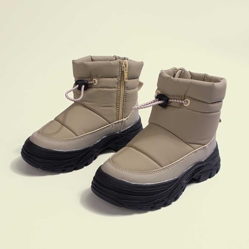 Snow Boots for Kids Boys Girls Insulated Waterproof Non Slip Winter Boots Faux Fur Lined Slip On Outdoor Warm Cozy Shoes2