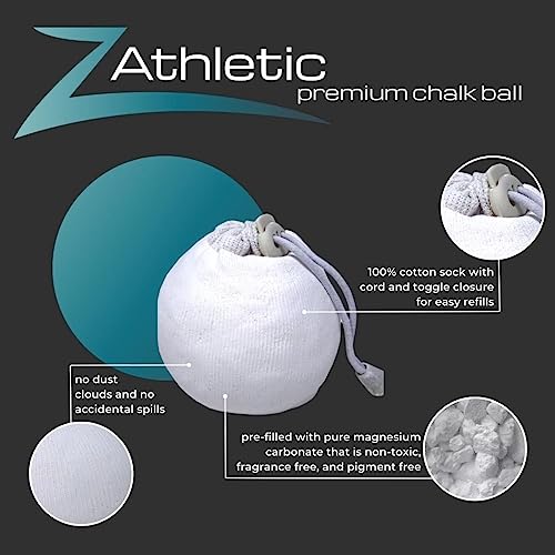 Image of Z Athletic Gym Chalk Ball for Rock Climbing, Gymnastics, and Weightlifting