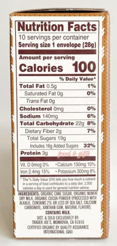 Miniatura 4 de Trader Joe's Organic Hot Cocoa Mix 10 oz (paquete de 1)