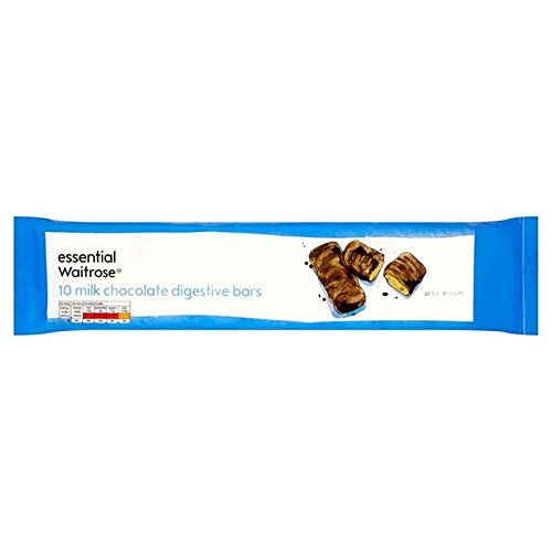 Milk Chocolate Digestive Bars essential Waitrose 10 x 25g