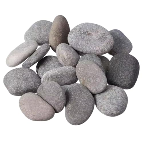 DOKRIN Ciottoli da giardino 20 pezzi di pietre verniciabili, pietre da giardino verniciabili da 1-3 cm, pietre piatte verniciabili, adatte per acquari, giardini, artigianato, decorazioni, creatività