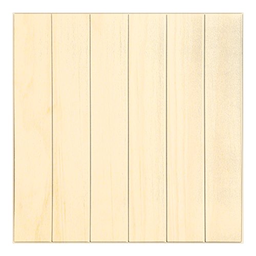 WEIMALL 6枚セット 壁紙 木目 シール クッションブリック (約)69.5cm×69.5cm×0.5cm クッション壁紙シート 賃貸 木目調 ナチュラル