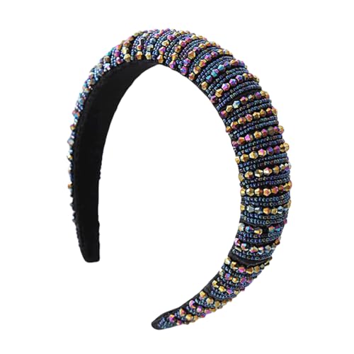 scicent Headband Baroque Boho Jewelry Hairbands Padded Rhinestone Head band Wide Women's Fashion Headbands 16415