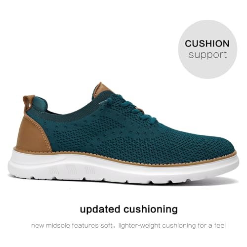 Image of Men's Mesh Sneakers Oxfords Lace-Up Lightweight Casual Walking Shoes Driving Shoes