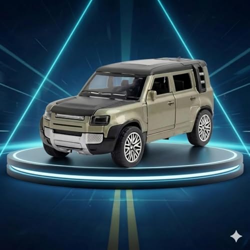 Image of Umadiya Diecast 1:36 Defender Metal Body Car Model Openable Doors, Bonnet & Boot Pull-Back Action Toy for Kids Diecast Collector Display Model (Multi Color)