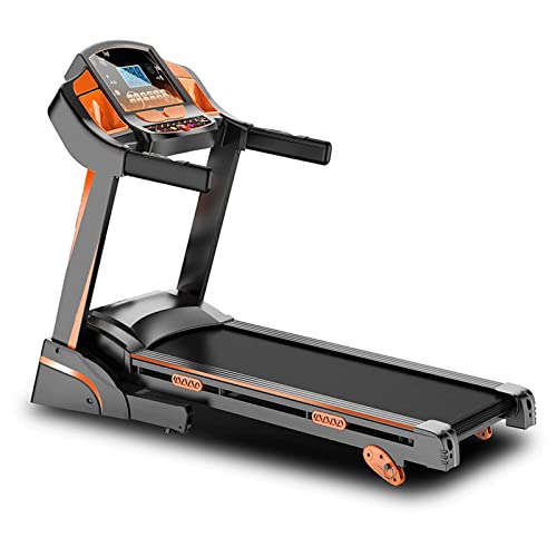 Image of Treadmill Home Fitness Monofunctional Electric Treadmill Folding Mute Fitness Equipment (Orange)