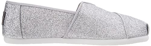 TOMS ASH Canvas Classic Youth Kids ALPRG 012001C13-ASH, Silver Iridescent Glimmer, 2 Little Kid