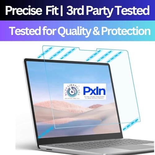 Image of Pxin Blue Light Blocking Screen Protector Compatible with MacBook Pro 16 inch 2021 M1 Pro /M1 Max A2485, Anti-Blue Light Blocking & Anti-Glare Laptop Screen Protector