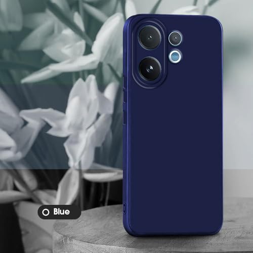 Image of Back Cover for Vivo V60 5G / V60e 5G / T4 Pro 5G | Full Camera Protection | Premium Liquid Silicon Case | Flexible Bumper Case for Vivo V60 5G / V60e 5G / T4 Pro 5G (Dark Blue)