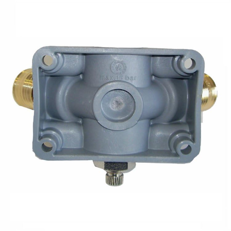 Druckluftverteiler EVV 12-G3, Kupplung 3-fach innen 1/2" Grau Ventil Kunststoff