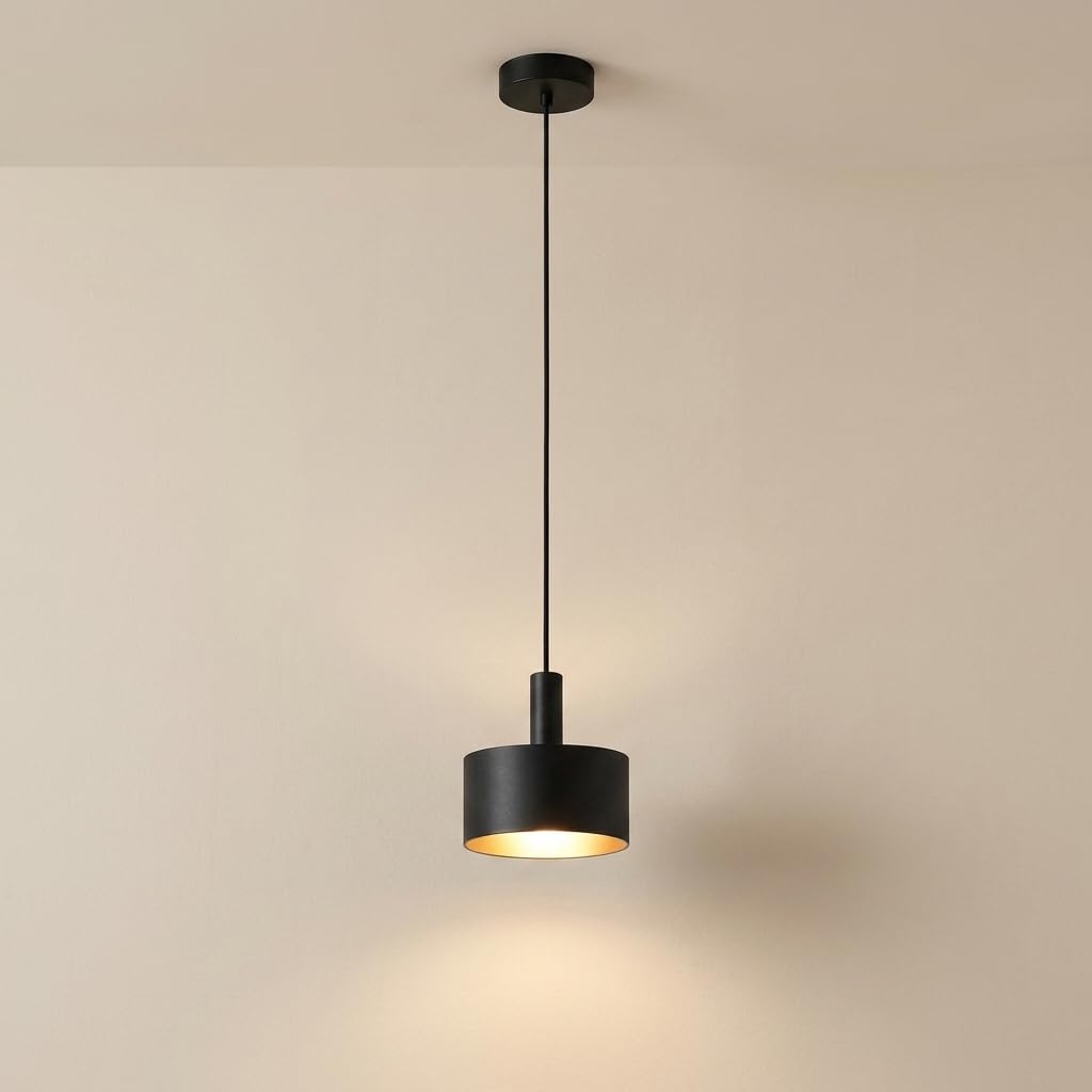 Orbit Black Drum LED Drop Light for Kitchen, Bedside, Cafe & Foyer-image-19