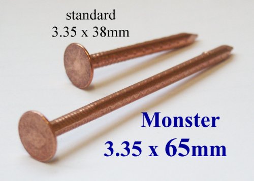 Preisvergleich Produktbild Kupfer Baum-Killer Nails 65mm x 10 Kupfer Nägel