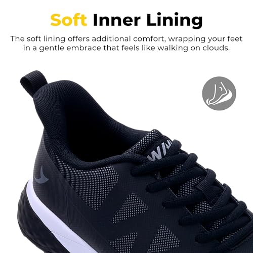 Image of Men's Spiked Golf Shoes Slip-On Waterproof Non-Slip Lightweight Outdoor Walking Shoes for Golfers Footwear US Size 7-12