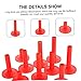 BESTonZON 9pcs Cymbal Sleeves Set for Drum Kits Durable Drum Accessories Smooth Surface Easy Replacement Red Color Heights