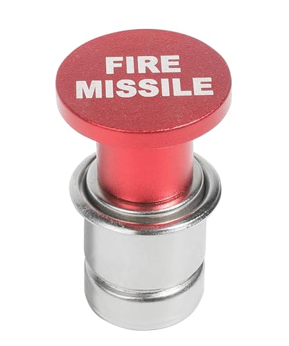 PAIYUE Car Cigarette Lighter Car Accessories 12 Volt Waterproof Pop-Out Aluminum Alloy Vehicle Cigarette Lighter Plug Fit for Most Cars with Standard 12V Power Source (FIRE Missiles)