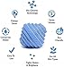 J&R ESSENTIAL Environmentally friendly non-chemical detergent laundry ball, pure natural alternative detergent, can be washed up to 1000 times, 2 piece set (Unscented, Pack Of 1)