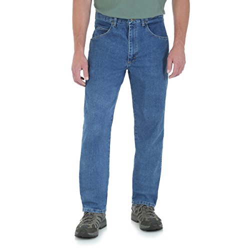 Wrangler Relaxed Fit Stretch Jeans, Stonewash 62-34