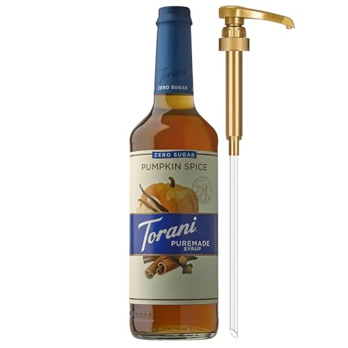 Torani Zero Sugar Puremade Syrup, Pumpkin Spice...