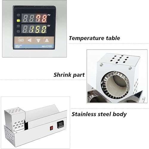 600W Wine Bottle Sealer, narzędzie LCD do termokurzywyjnej do zakrętek poniżej 80mm, maszyna do szwów ze stali nierdzewnej z precyzyjną kontrolą temp do domowego zaparzania i użytku dla małych firm