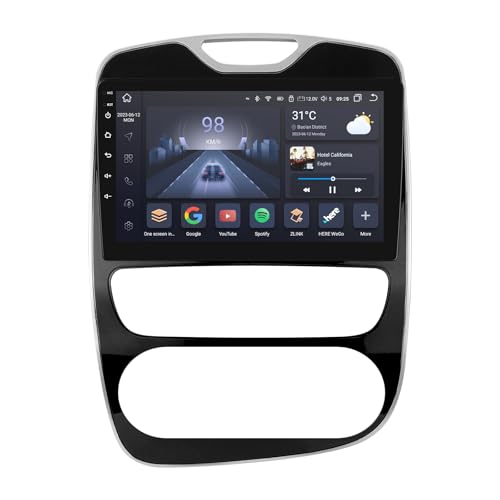 Ossuret Carplay Autoradio para Renault Clio 2012-2016,10.1 Zoll Touchscreen 6+64GB GPS Navigation mit...