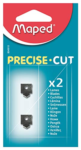Maped - Lames de rechange pour rogneuse Precise Cut - Blister de 2
