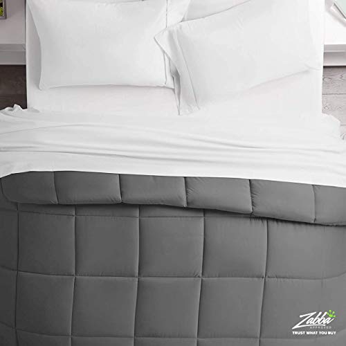 Beckham Hotel Collection King/Cal King Comforter – 1300 Series Goose Down Alternative Bed Comforters – Luxury King/Cal King Size Blanket - Machine Washable, All-Season Bedding, Duvet Insert - Gray - Thumbnail 2