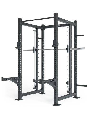 Atletica R8 Spectre Long | Power Rack | Machine Smith incluse | Montage de traction avec bloqueur de jambes en option | Acier de 3 mm Taille R8 Spectre Long