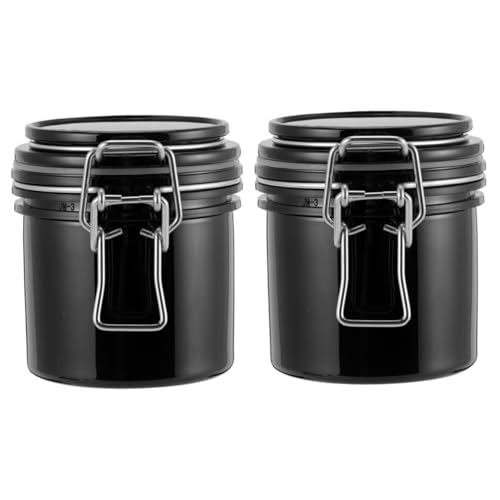 OSOLADY Eyelash Storage Jar Lash Glue Storage Tank 2pcs Sealed Container for Lash Adhesive