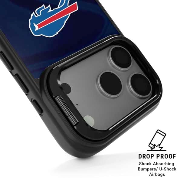 Skinit Kickstand Phone Case Compatible with iPhone 17 Pro Max - Officially Licensed NFL Buffalo Bills Design