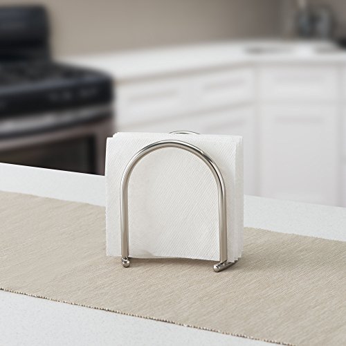Metal Napkin Holder For Table, By Home Basics (Satin Nickel Finish) | Napkin Holders For Kitchen | Contemporary And Modern Napkin Holders #TOP5