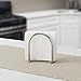 Metal Napkin Holder For Table, By Home Basics (Satin Nickel Finish) | Napkin Holders For Kitchen | Contemporary and Modern Napkin Holders