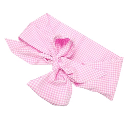 Image of VGEBY Newborn Swaddle Sash Maternity Bow Sash Newborn Infant Blanket Swaddling Blankets for Photo Stretch Wrap Blankets & Swaddling (Light Plaid)