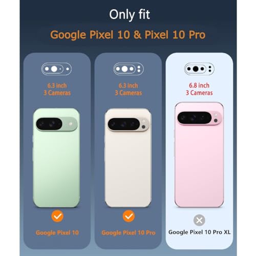 OtterBox Google Pixel 10 & Pixel 10 Pro (Only) - Commuter Series Case - Black - Slim & Tough - Pocket-Friendly - with Port Protection - Non-Retail Packaging - Image 3
