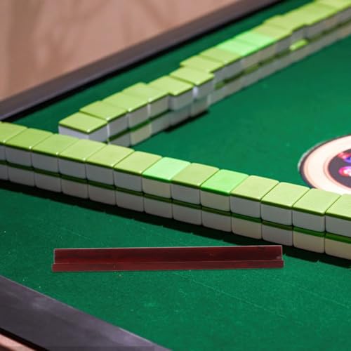 Mini reglas de mahjong de madera 4 piezas miniatura 6