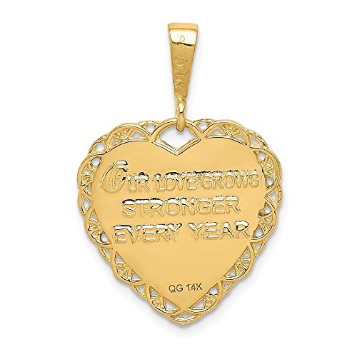 Roy Rose Jewelry 14K Yellow Gold 50th Anniversary Charm3